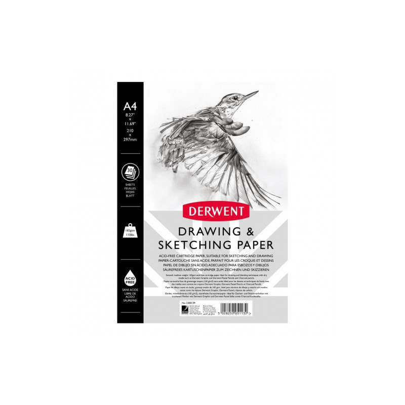 Szkicownik Derwent drawing & sketching paper 165g 30ark- sklep plastyc