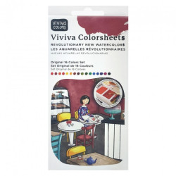Viviva Colors orginal akwarele 16 kolorów- sklep plastyczny szał dla p