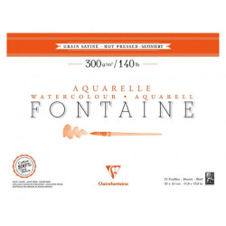 Block Clairefontaine watercolour fontaine grain satine 300g 20ark