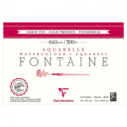 Blok Clairefontaine akwarelowy fontaine grain fin 640g 10ark - sklep p