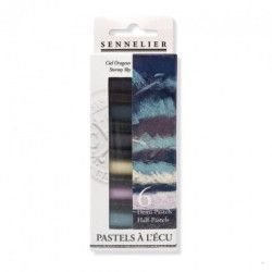 Sennelier stormy sky set 6 soft pastels