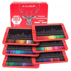 Kalour premium colored pencils soft touch expert zestaw 180 kredek art