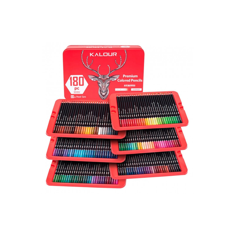 Kalor premium colored pencils soft touch expert set of 180 artistic cr