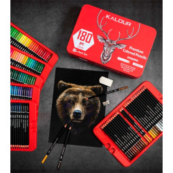 Kalor premium colored pencils soft touch expert set of 180 artistic cr