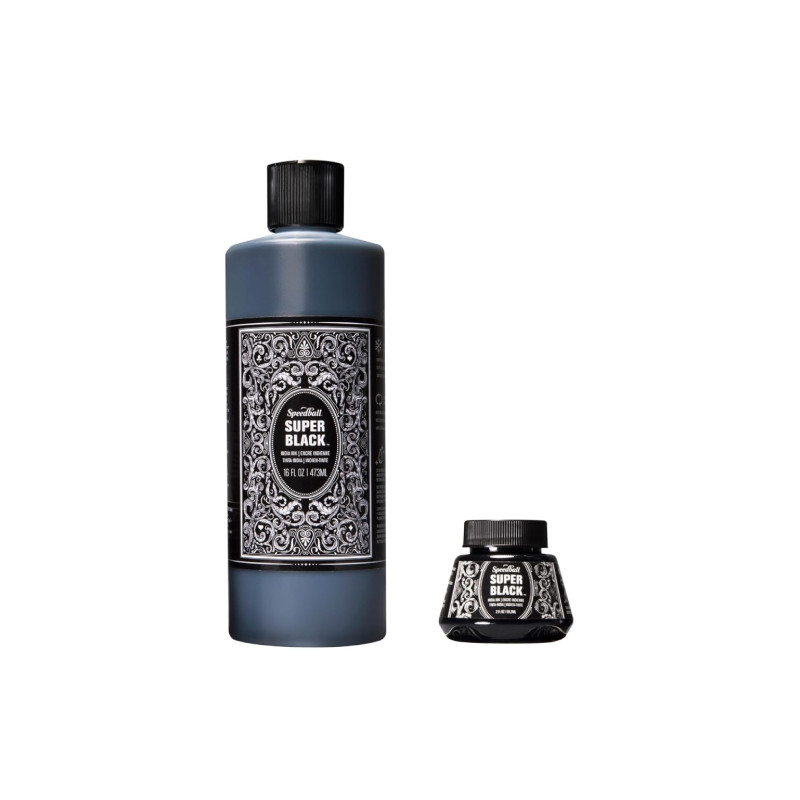 Speedball super black india ink tusz - sklep plastyczny szał dla plast
