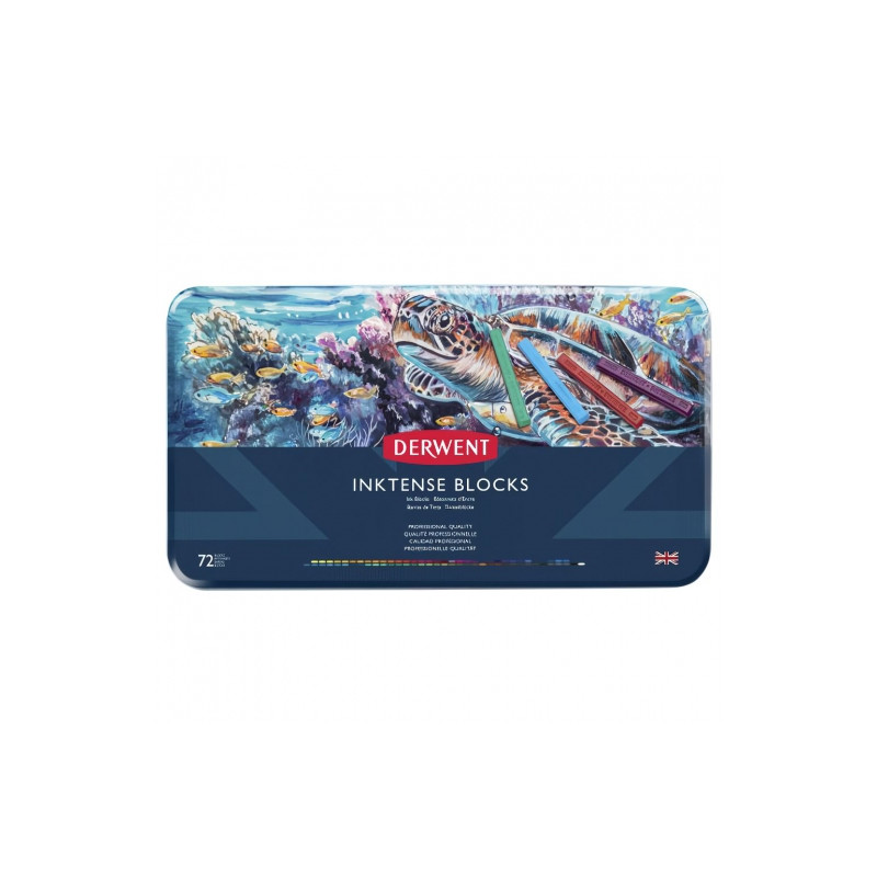 Derwent inktense block zestaw 72 tuszy w sztyfcie- sklep plastyczny sz