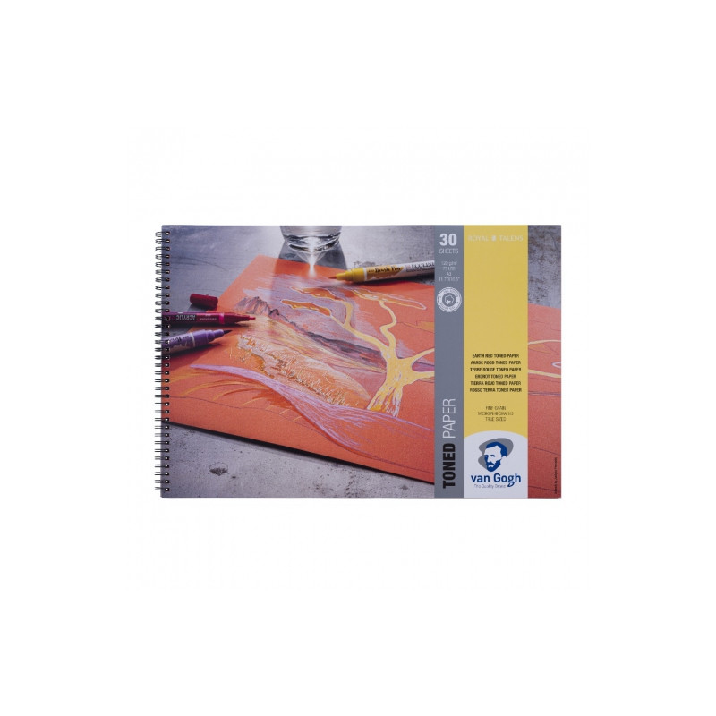 Blok Talens van Gogh earth red toned paper 30 sheets 120g