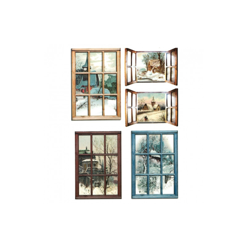Decoupage paper soft A4 ITD S049 winter window