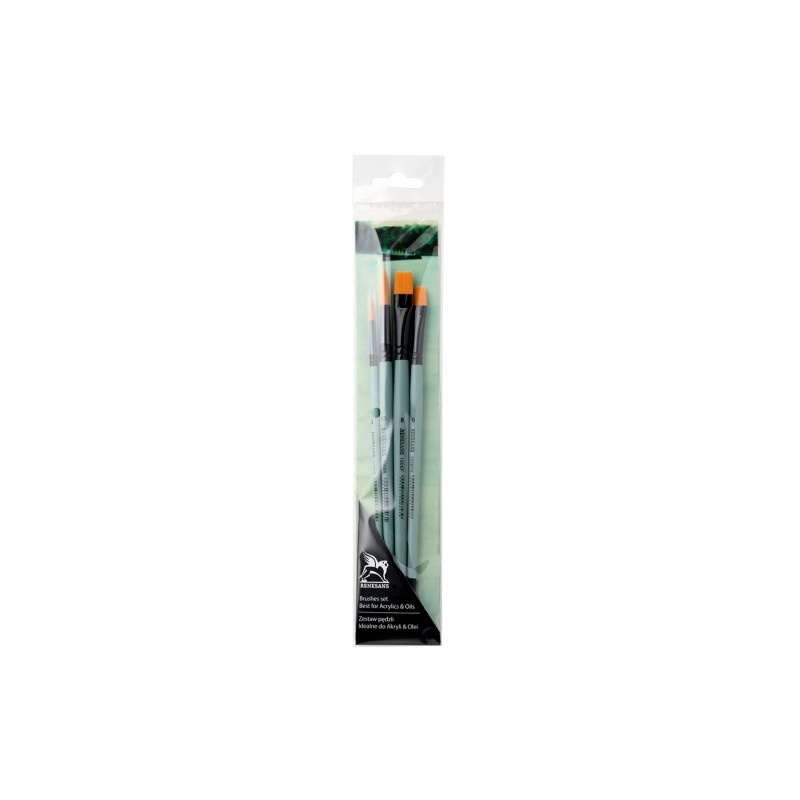 Renesans set of 4 different synthetic brushes 1006F, FR, R