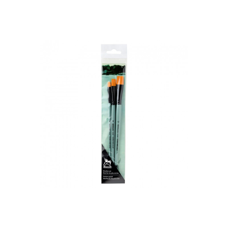 Renesans set of 3 flat brushes 1006F