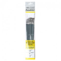 Winsor&Newton set 6 sythetic brushes