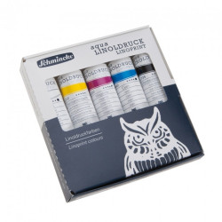Schmincke linoldruck set of linocut paints 5x20ml