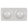 Paleta porcelanowa 2-dołkowa 2,9x5,7 CM Renesans - sklep plastyczny -