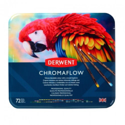Derwent chromaflow zestaw 72 kredek- sklep plastyczny szał dla plastyk