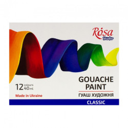 Rosa studio classic zestaw gwaszy 12x40ml kartonowe opakowanie - sklep