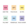 Kuretake clean color dot mild colors pisaki 6szt.- sklep plastyczny sz