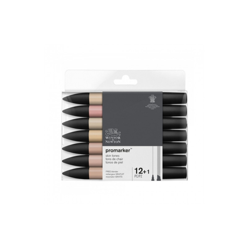 Winsor&Newton promarker skin tones set 12+1szt.