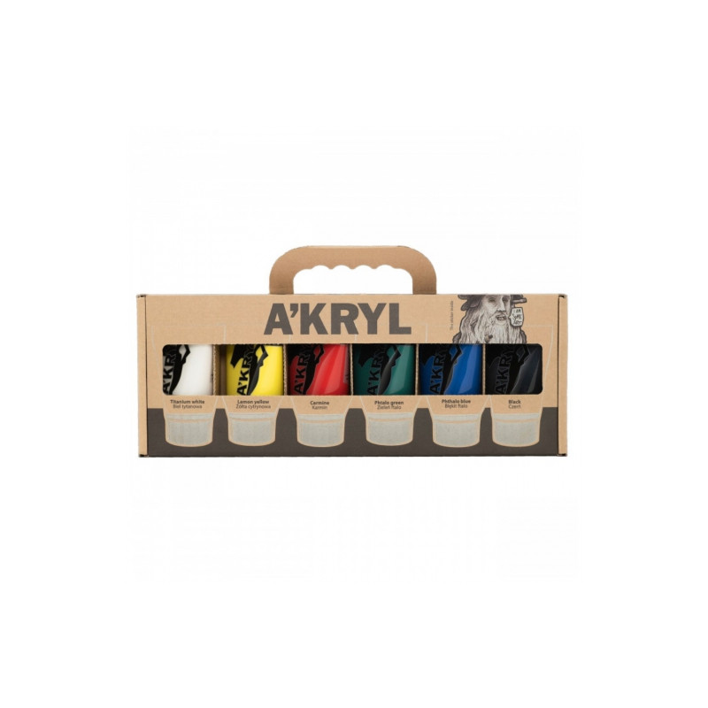 Renesans farby akrylowe zestaw 6x100ml- sklep plastyczny szał dla plas