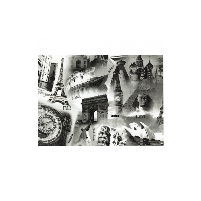 Rice paper for decoupage of the city of the world A4 ITD R056