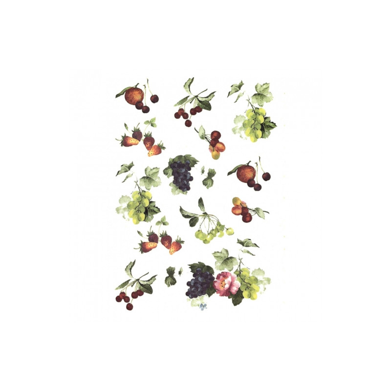 Rice decoupage paper fruit A4 ITD R100