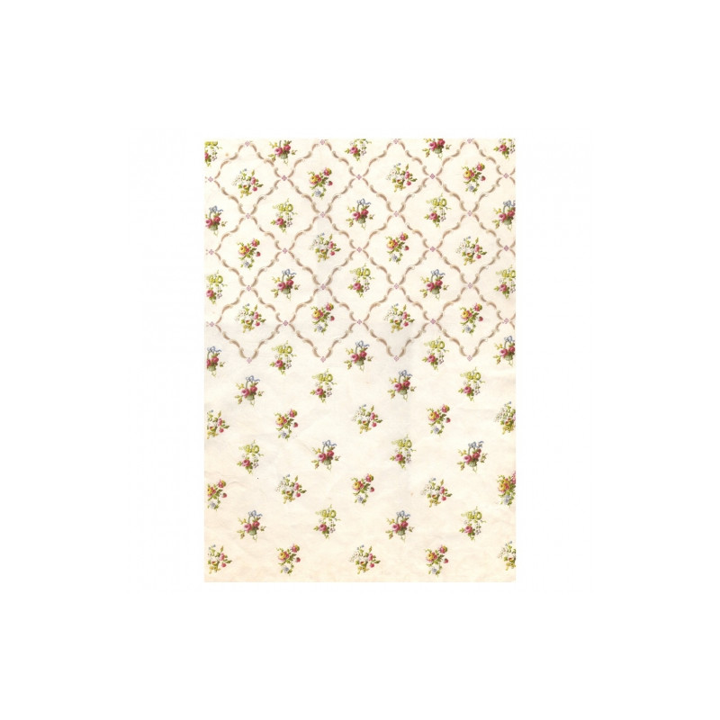 Calambour digital papier ryżowy do decoupage ornament kwiatki DGR262 3