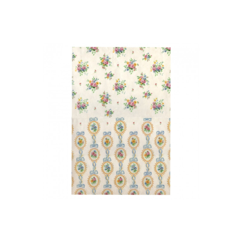 Calambour digital rice paper for decoupage flower ornament DGR261 32x4