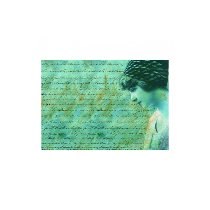 Rice decoupage paper woman subtitles 30x50cm calambour PAU60