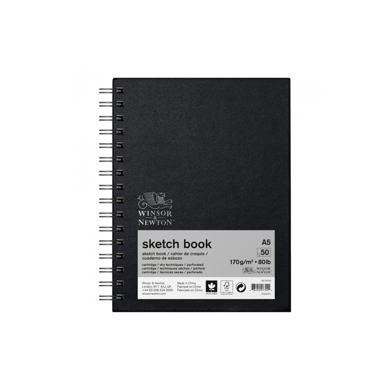 Szkicownik Winsor&Newton sketch book 170g 50ark spirala - sklep plasty