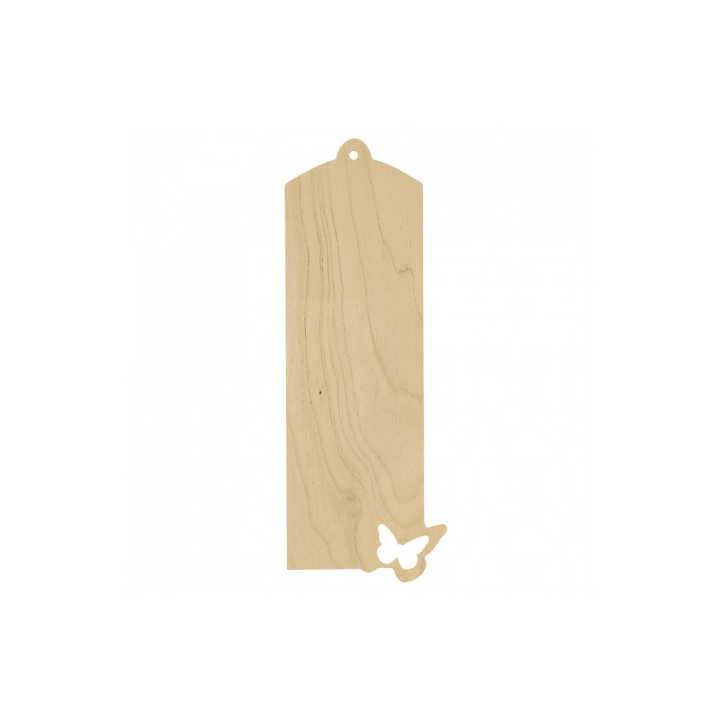 Wooden butterfly bookmark