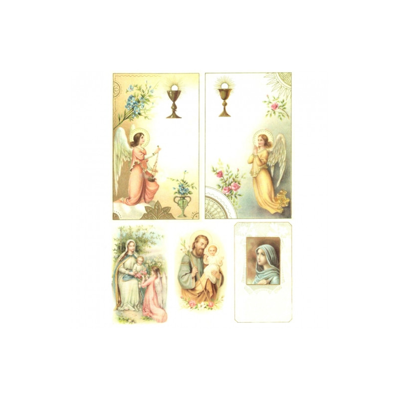 Decoupage paper soft communion A4 ITD S236