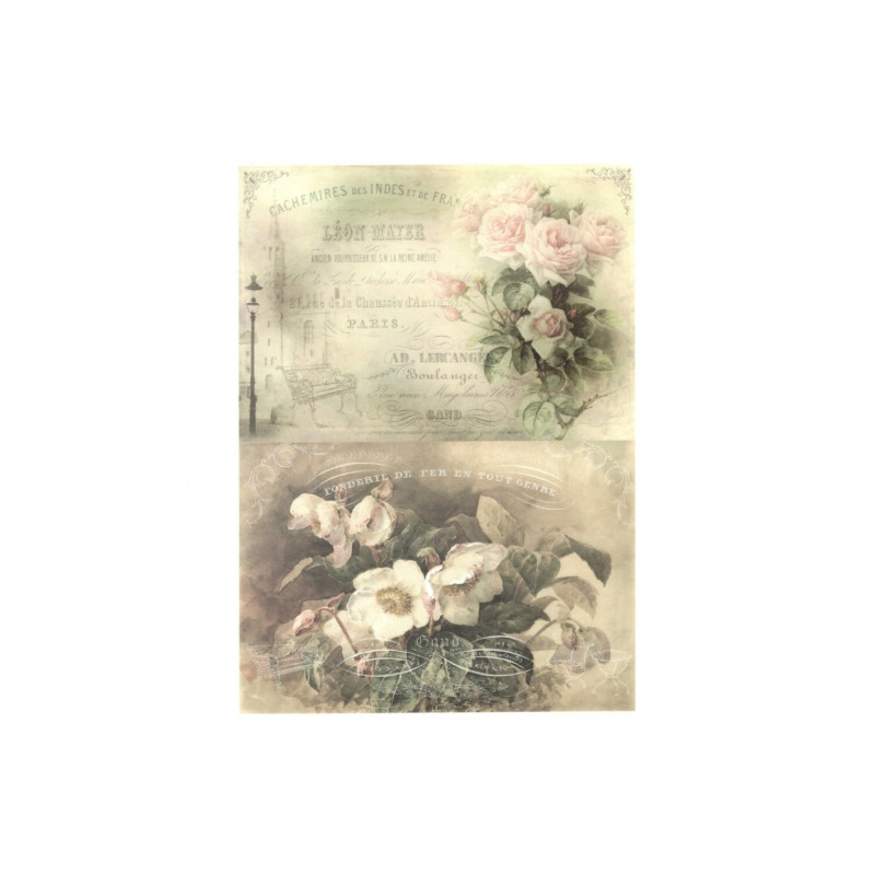 Decoupage paper soft A4 ITD S277