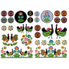 Decoupage paper A3 ITD 0210 folk patterns