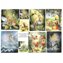 Papier do decoupage A3 ITD 0235 bajkowe motywy - sklep plastyczny szał