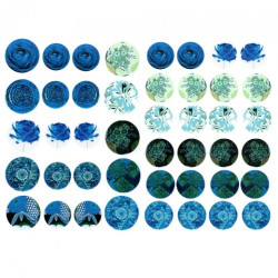 Papier do decoupage A3 ITD 0272 okrągłe elementy ozdobne - sklep plast