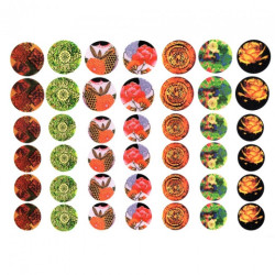 Papier do decoupage A3 ITD 0273 okrągłe elementy ozdobne - sklep plast
