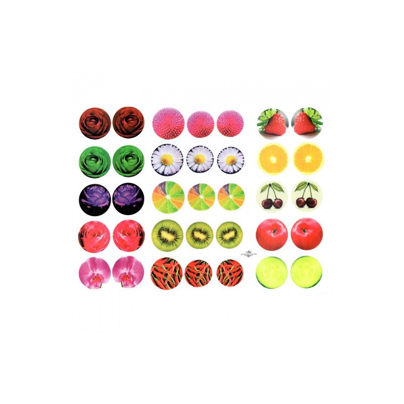 Papier do decoupage A3 ITD 0274 okrągłe elementy ozdobne - sklep plast