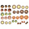 Decoupage paper A3 ITD 0276 jewelry ornaments