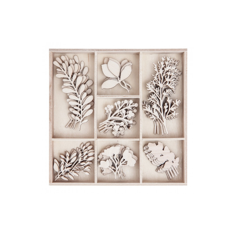 DP Craft wooden shapes twings 35 pcs