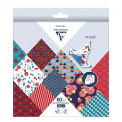 Clairefontaine origami paper hanayo 10x10 15x15 20x20 cm 60ark