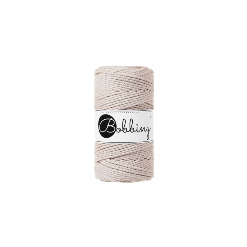 Bobbiny 3ply macrame rope regular 3mm 100m