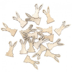 DP Craft drewniane króliczki 2x4cm 18szt- sklep plastyczny szał dla pl