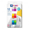 Fimo modelina zestaw brilliant 12 kostek x25g- sklep plastyczny szał d