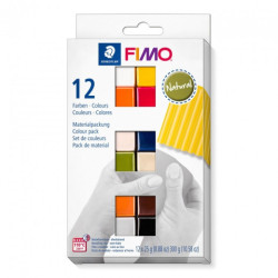Fimo modelling clay natural 12 blocks x25g