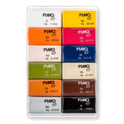 Fimo modelina zestaw natural 12 kostek x25g- sklep plastyczny szał dla