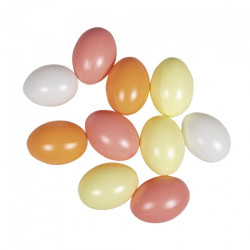 DP Craft jajka plastikowe 6cm pastel orange 10szt- sklep plastyczny sz