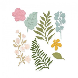 DP Craft cutting dies flowers and leaves 8pcs