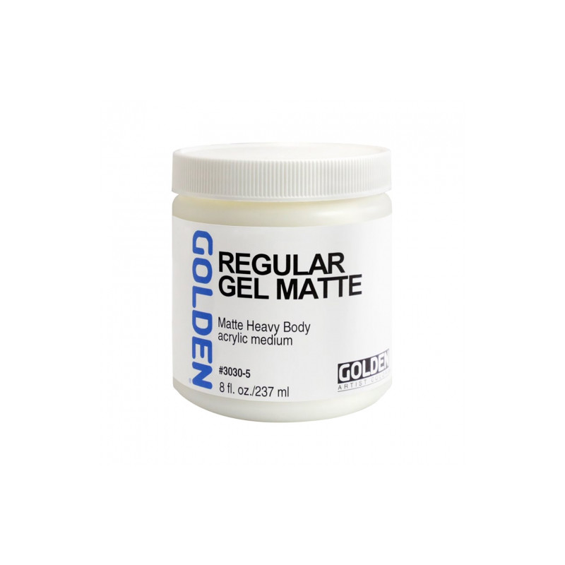 Golden regular gel matte acrylic medium 237ml