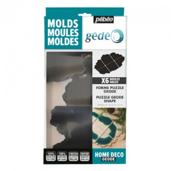 Pebeo gede coasters puzzle 6pcs