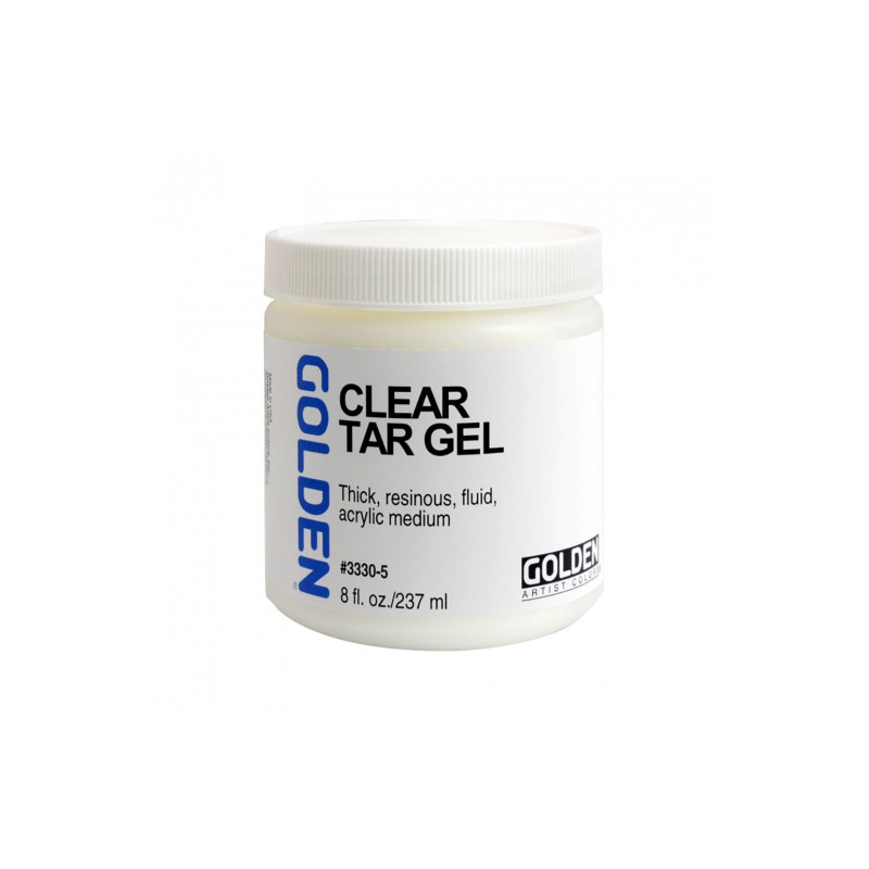 Golden clear tar gel painting medium 237ml