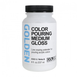 Golden color pouring medium gloss do farb akrylowych - sklep plastyczn